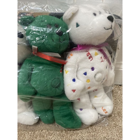 Complete Set of 4 Limited Treasures Collectible Bears NEW Holiday Ed Boxed 1998 - Picture 6 of 7